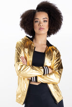 Load image into Gallery viewer, Unisex Metallic Bomber Jacket - AH11028
