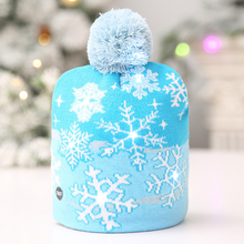Load image into Gallery viewer, LED Holiday Knit Beanie Hat
