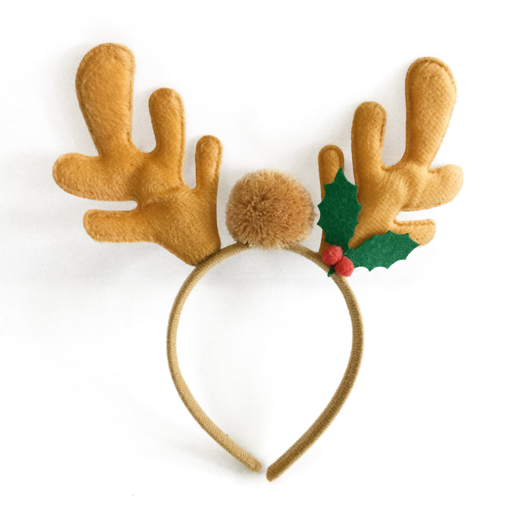Reindeer Antlers with Pom Ball