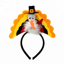Load image into Gallery viewer, Thanksgiving Turkey Headband
