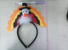 Load image into Gallery viewer, Thanksgiving Turkey Headband
